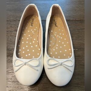 Cat & Jack White Ballet Flats - Size 13 - Little Girls